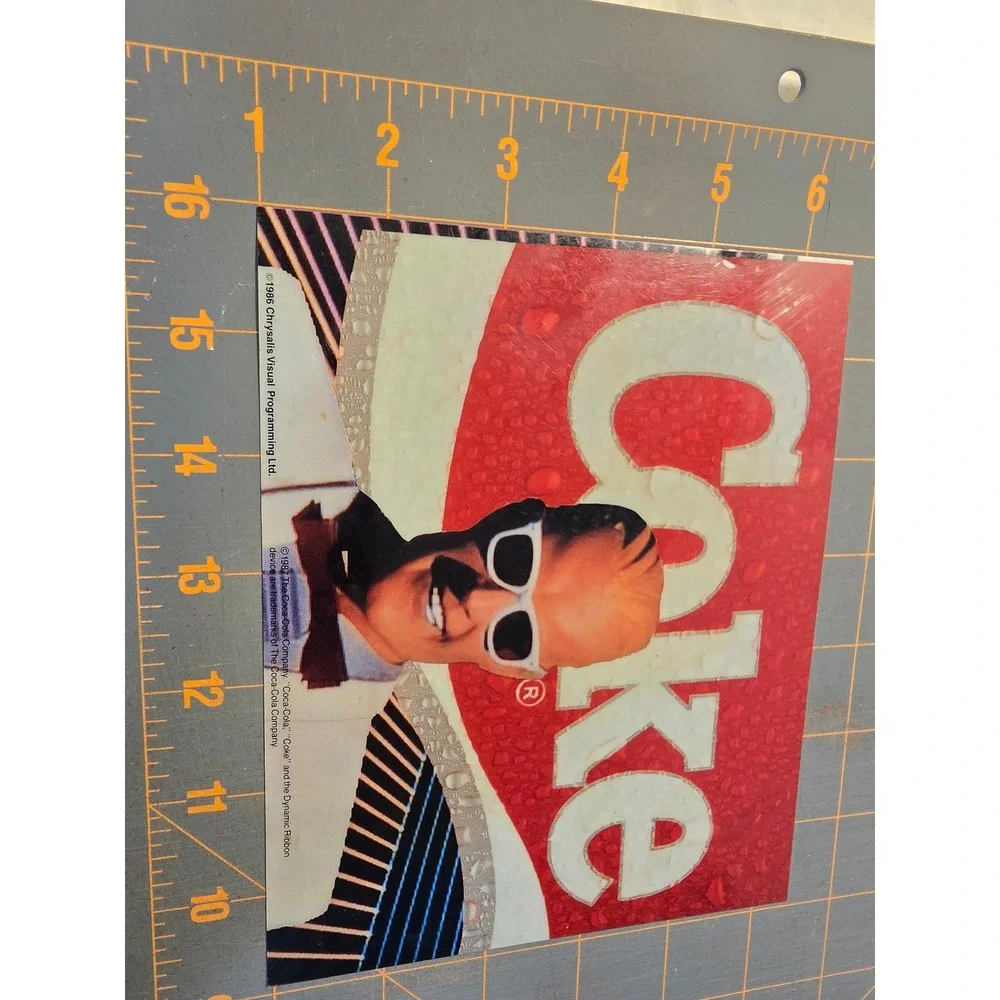 Vintage 1986 Max Headroom Coca-Cola Coke Advertising Sign 80s Pop Culture Decor